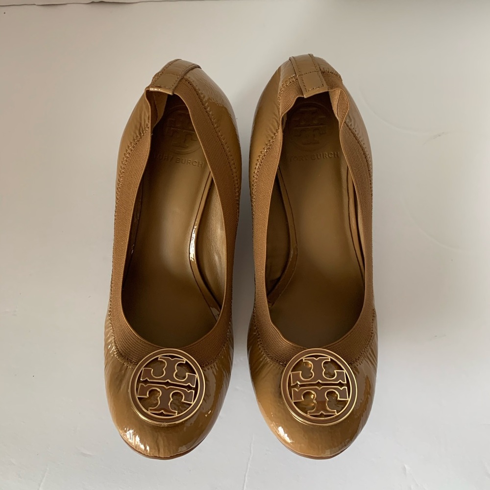 Tory Burch tan wedge